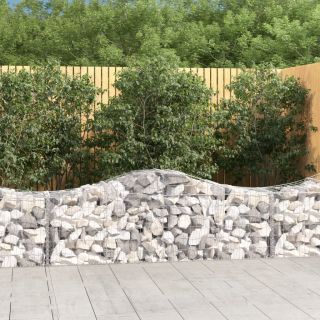 kaarekujulised gabioonkorvid 25 tk, 200x50x60/80 cm, raud
