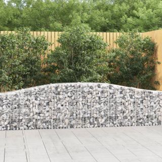 kaarekujulised gabioonkorvid 2 tk, 400x30x60/80 cm, raud
