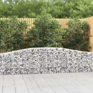 kaarekujulised gabioonkorvid 10 tk, 400x30x60/80 cm, raud