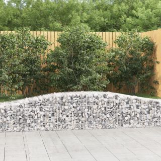 kaarekujulised gabioonkorvid 2 tk, 400x50x40/60 cm, raud