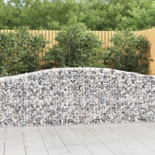 kaarekujulised gabioonkorvid 10 tk, 400x50x80/100 cm, raud
