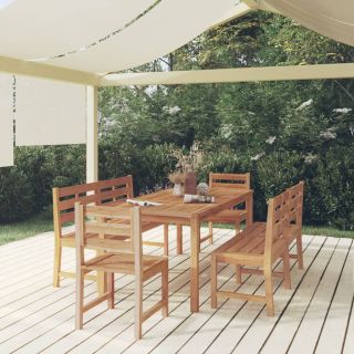 5-osaline aiamööbli komplekt, tiikpuu