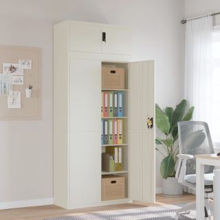 dokumendikapp, valge, 90 x 40 x 220 cm, teras