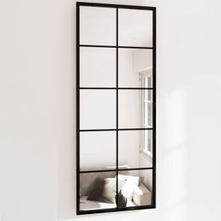 seinapeeglid 2 tk, must, 100 x 40 cm, metall