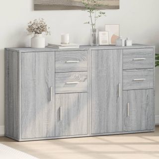 puhvetkapid 2 tk, hall Sonoma tamm, 60 x 31 x 70 cm, tehispuit