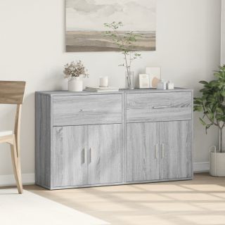 puhvetkapid 2 tk, hall Sonoma tamm, 60 x 31 x 70 cm, tehispuit