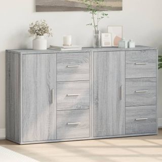 puhvetkapid 2 tk, hall Sonoma tamm, 60 x 31 x 70 cm, tehispuit