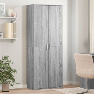 kõrge kapp, hall Sonoma tamm, 70 x 35 x 180 cm, tehispuit