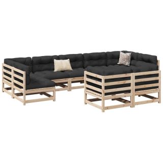 9-osaline aiadiivani komplekt, männipuit