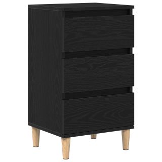 Прикроватная тумбочка Черный Dubli 40x35x70 см Деревокомпозит