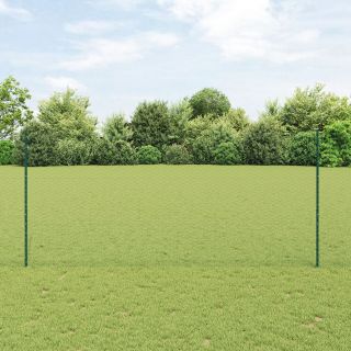 Aia Postid 5 tk U-Kanal Roheline 140 cm Teras,Kuusnurk Aed Roheline 1.4x10 m Teras