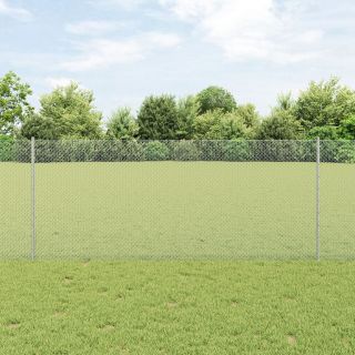 Piirdesambad 10 tk U-kanal 100 cm Tsingitud teras,Kuusnurkne aed 1x10 m Tsingitud teras