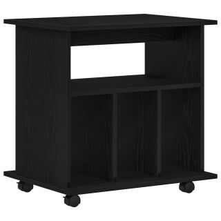 Rullkast Musta Tamme 60x45x55 cm Tehispuidust