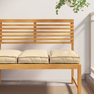 Pallipadjad istumisele 2 tk Beež 40x40x8 cm Oxfordi kangas