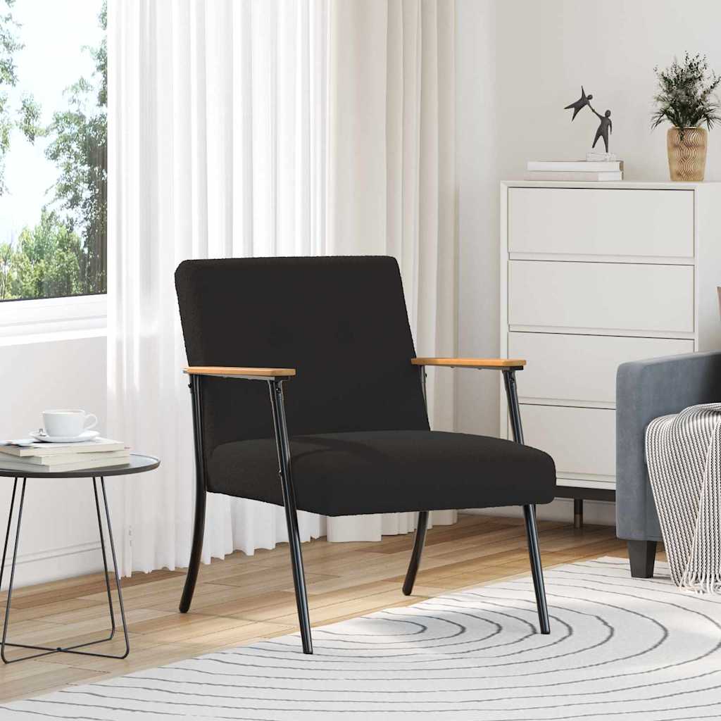 Tugitool Must 59 x 75 x 78 cm Kihisev Villataoline Kangas