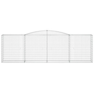 Дугообразная габионная корзина, 400x50x120/140 см, оцинкованная сталь