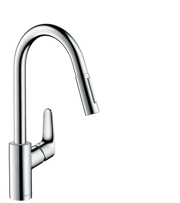 Hansgrohe Focus M41 Single lever kitchen mixer 240, pull-out spray, 2jet 31815000