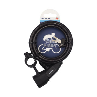 Gerda bicycle lock, cable with carrying handle, type S, Flex 1500/8A 0SFLU150008 06A2YP