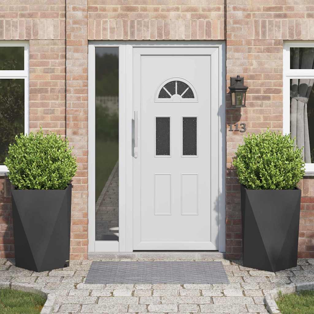 Taimekast 2 pcs Must 50 x 50 x 75 cm Teras