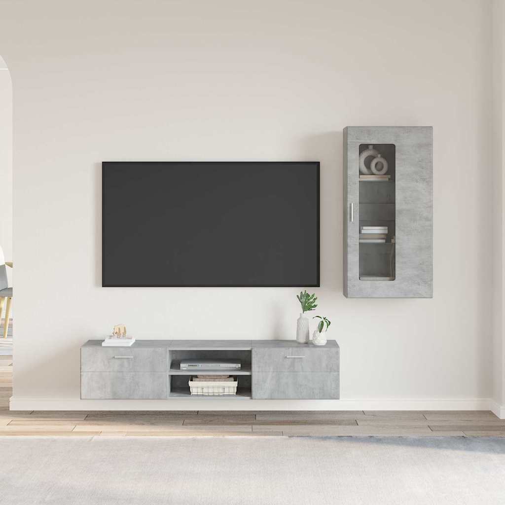 Telerikapi komplekt sahtliga riiuliga Betoonhall Tehispuit