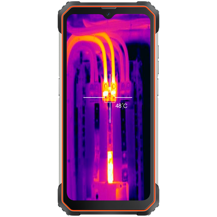 Blackview Rugged BL8800 Dual 5G Pro 6.58 FHD+IPS 1080x2408 8GB/128GB, MT6833V Octa-core 2.2GHz, 16MP Front/5MP+50MP Back Camera FLIR thermal camera Battery 8380mAh Type-C Android 11 Fingerprint Dual SIM NFC NO Charger MIL-STD-810H Orange