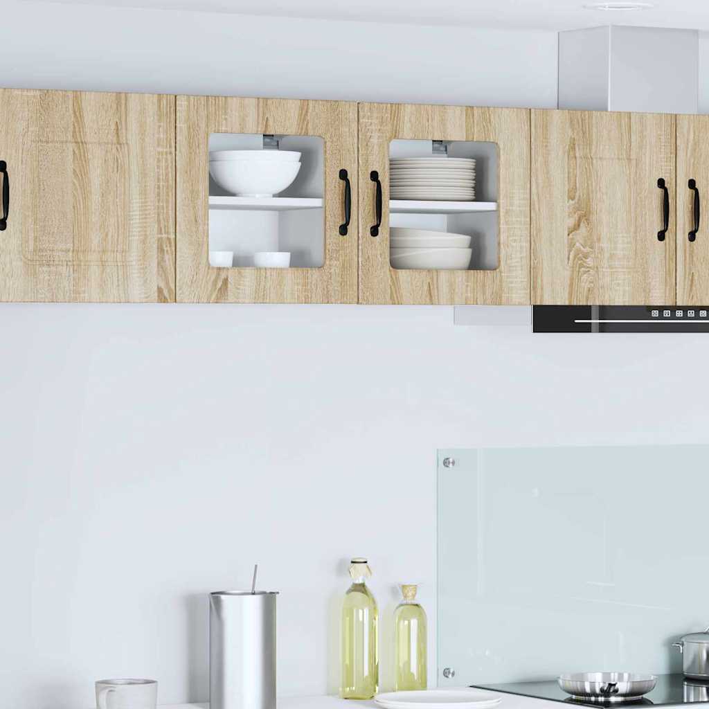 Seinakapp kööki 2 pcs Sonoma tamm 40 x 31 x 40 cm Tehispuit