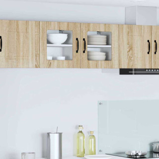 Seinakapp kööki 2 pcs Sonoma tamm 40 x 31 x 40 cm Tehispuit