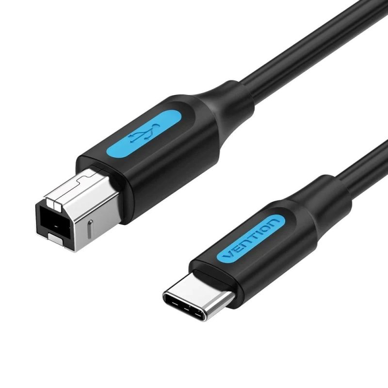 USB 2.0 Type C Male to Type B Male Printer Cable 1m