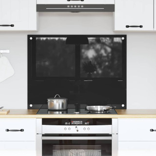 Kögi Splashback Must 80 x 60 x 0.8 cm karastatud klaas