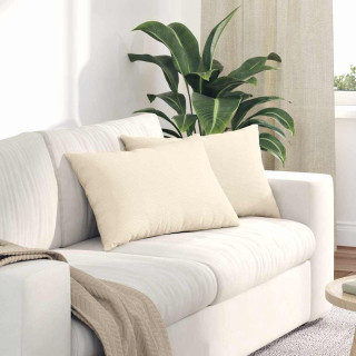 Diivanipadjad 2 pcs cream 60 x 40 cm Korter kangas