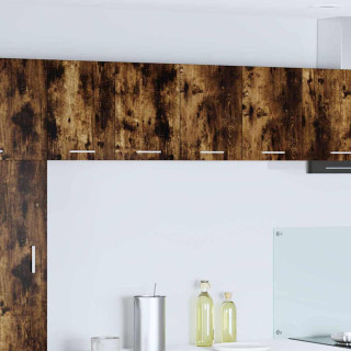 Seinakapp uksega Riga Suitsutatud tamm ja valge 60 x 31 x 40 cm