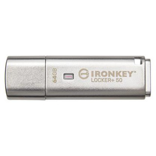 Флеш-накопитель USB 3.2 64 ГБ Kingston IronKey Locker+ 50