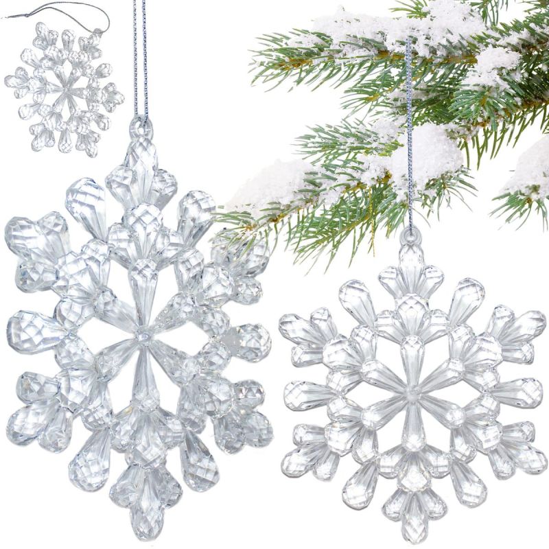 SNOWFLAKE HANGING DECORATION 12x12 CM PATTERN 3