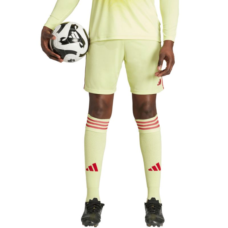 Men's adidas Tiro 24 shorts yellow and red JI6090