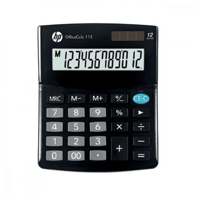 HP HP OC 112/INT BX Desktop Calculator, 12-digit display, 125x101x33mm, black