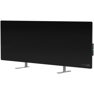 AENO Premium Eco Smart обогреватель, 700 Вт, закаленное стекло, инфракрасный + конвекционный тип обогрева, LED-дисплей, вилка: Европа (E/F тип), ЧЕРНЫЙ