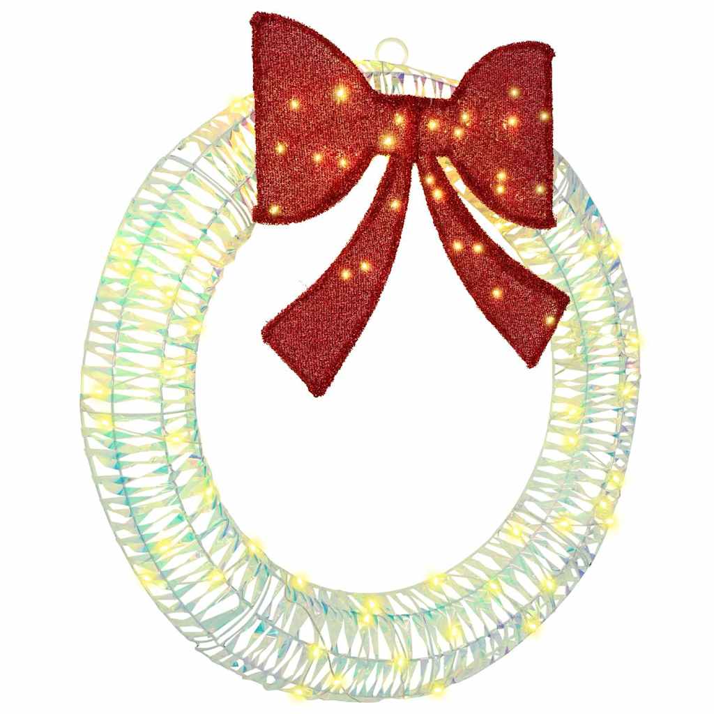 Küünlapärg koos 80 LED-iga Soe valge 90 cm PET