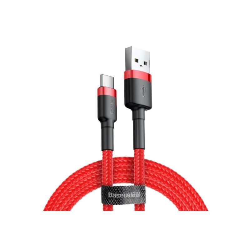 Baseus Cafule CATKLF-C09 Cable (USB 2.0 - USB Type-C; 2m; black and red)