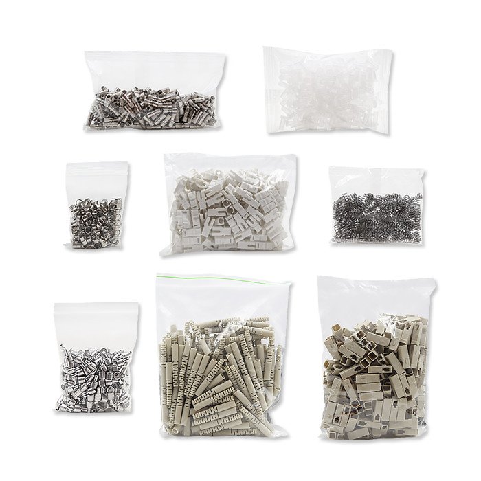 Qoltec SC fiber connectors | Multimode | 2.0mm | Mounting set | 200pcs.