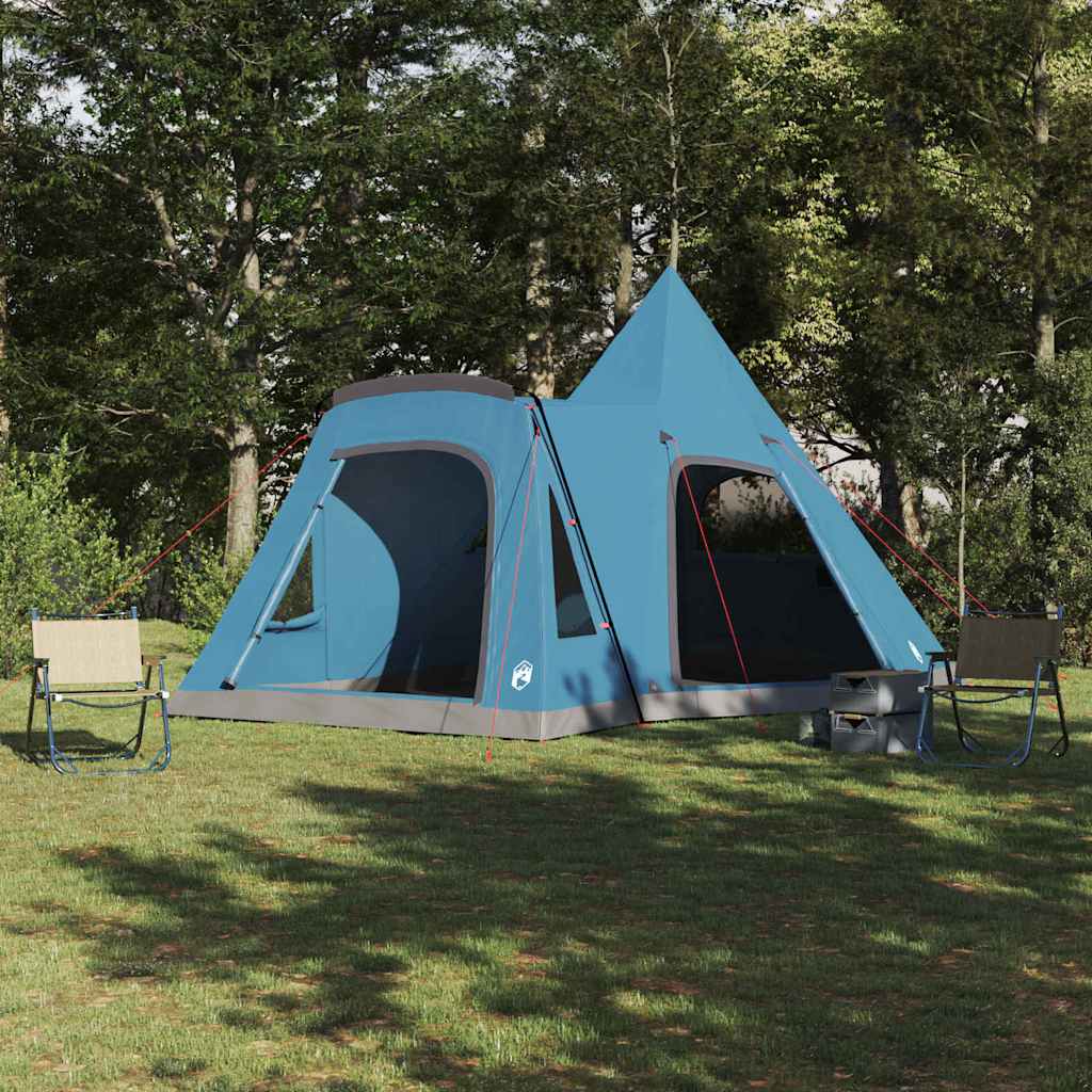 Teepee telk Sinine 545 x 450 x 295 cm 185T polüester PU kattega