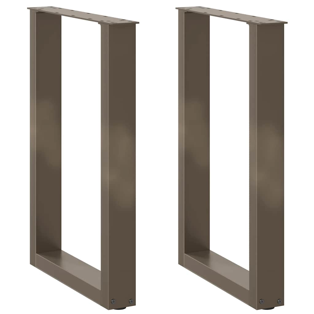 söögilaua jalad U-kujulised 2 tk, naturaalne teras, 50 x (72–73) cm, teras