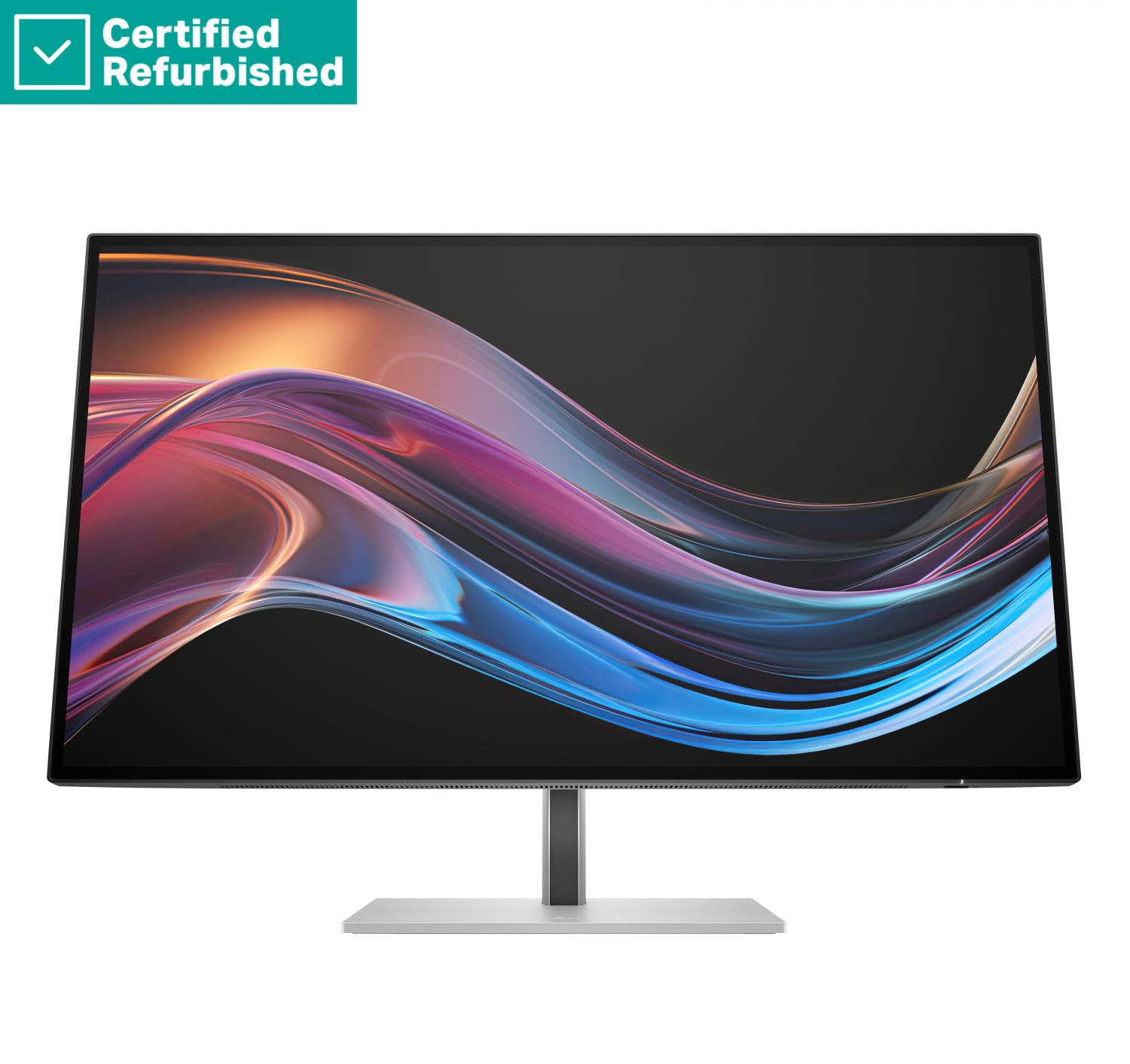 RENEW SILVER HP 727pk Series 7 Pro 4K Charging Monitor - 27 3840x2160 UHD 400-nit 60Hz AG, IPS Black HDR 400, USB-C(100W)/USB-C(15W)/HDMI/DisplayPort/DisplayPort-out, 5x USB-A, RJ-45 LAN, height adjustable/tilt/swivel/pivot, 1 years