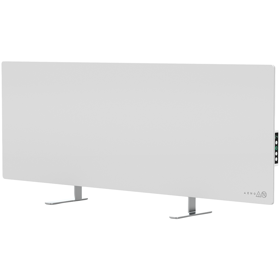 AENO Premium Eco Smart Heater, 700 Вт, закаленное стекло, инфракрасно-конвекционный обогреватель, LED дисплей, вилка: Европа (E/F тип), БЕЛЫЙ