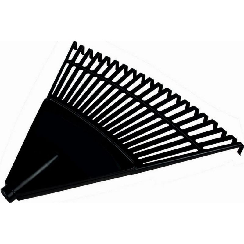 GARDEN LEAF RAKE BLACK L RETRO