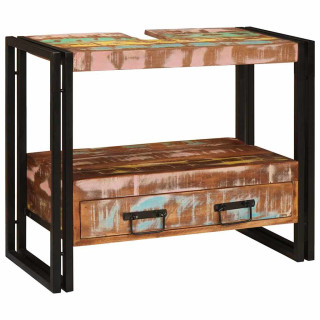 Vannitoa valamukapp sahtliga Tugev taastatud puit ja raud