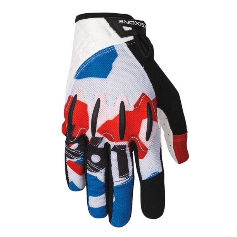 661 EVO II Gloves White Red Blue XL