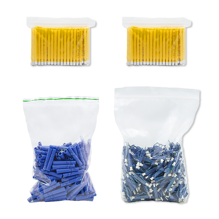 Qoltec LC / PC fiber connectors | Singlemode | 2.0mm | Mounting set | 200pcs.