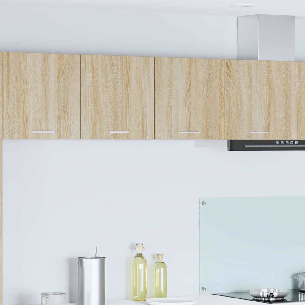 Seinakapp riiuliga Riga Sonoma tamm 80 x 31 x 40 cm Tehispuit