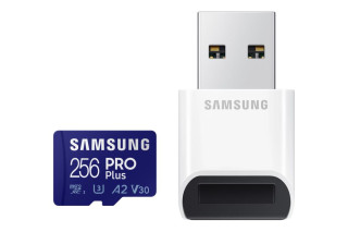 Карта памяти Micro SDXC PRO+ 256GB с ридером SAMSUNG MB-MD256SB/WW