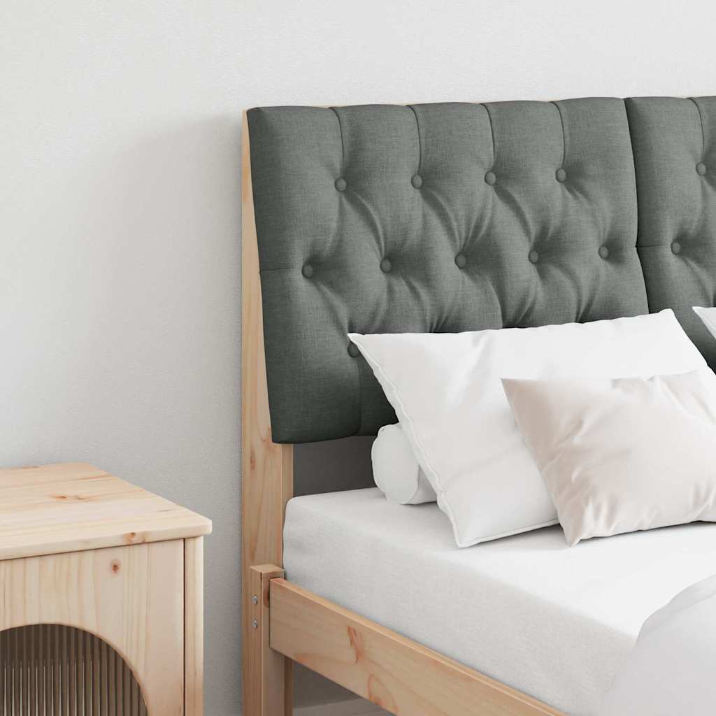 Polsterdatud voodiots Tumehall 120 cm Tahke mänd